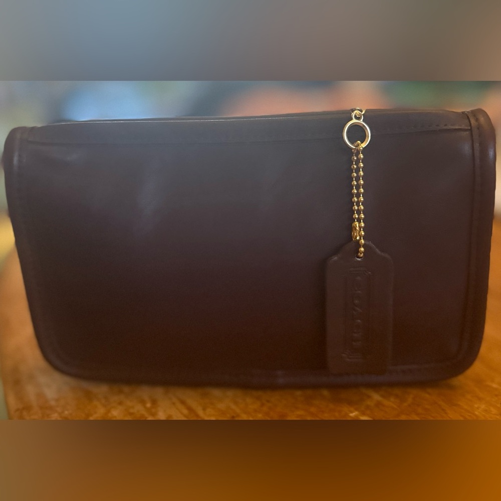 Coach Brown Leather 7165 Chunky Case EUC